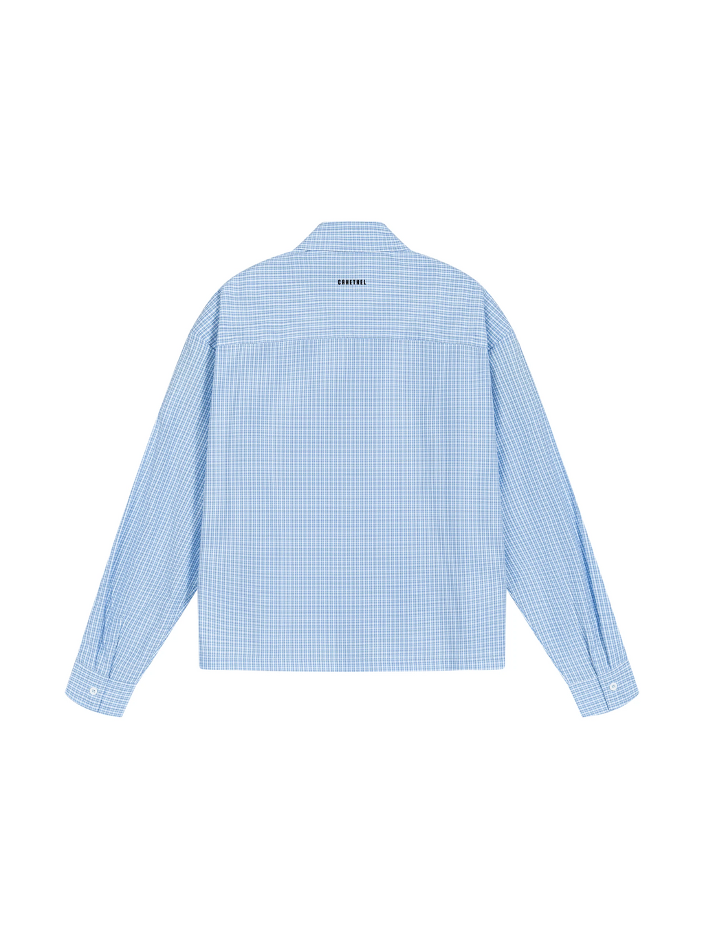 Unisex Boxy Plaid Long Sleeve Shirt 2