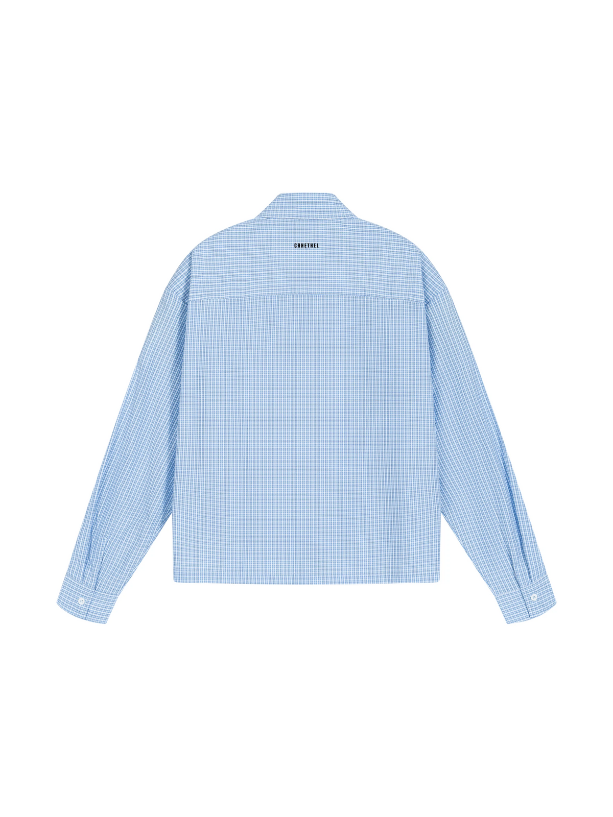 Unisex Boxy Plaid Long Sleeve Shirt 2