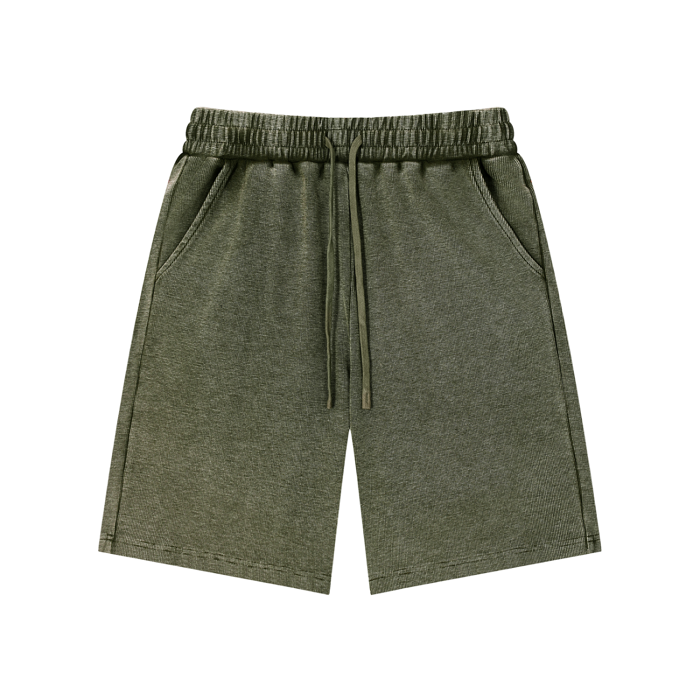 Mineral Wash Waffle Knit Shorts