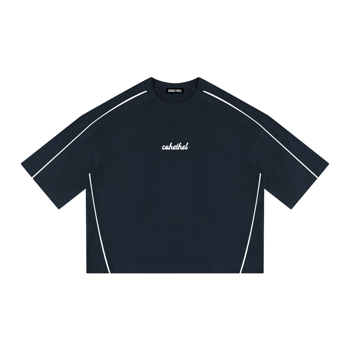 Unisex Heavyweight Boxy Piping T-Shirt