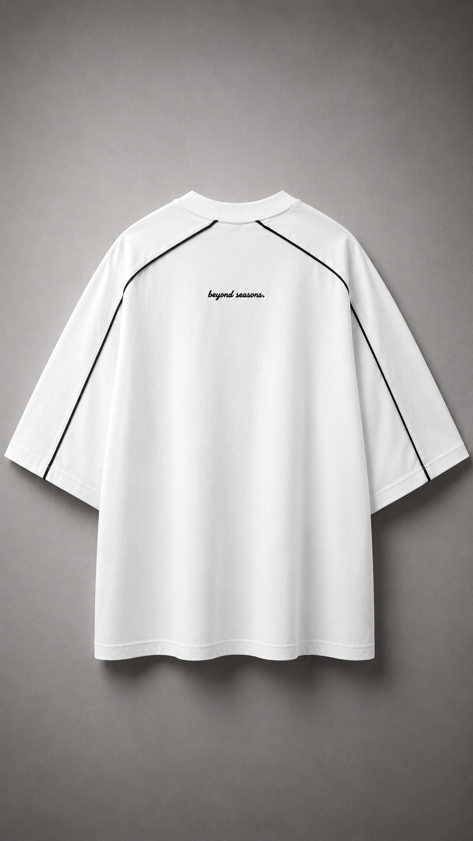 Unisex Heavyweight Boxy Piping T-Shirt