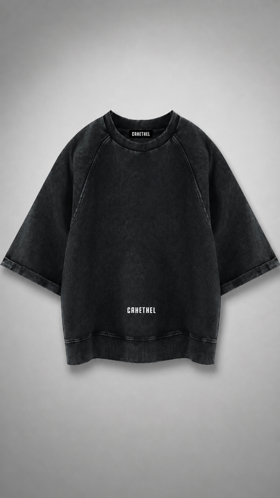 Unisex Vintage Wash Boxy Short Sleeve Sweatshirt