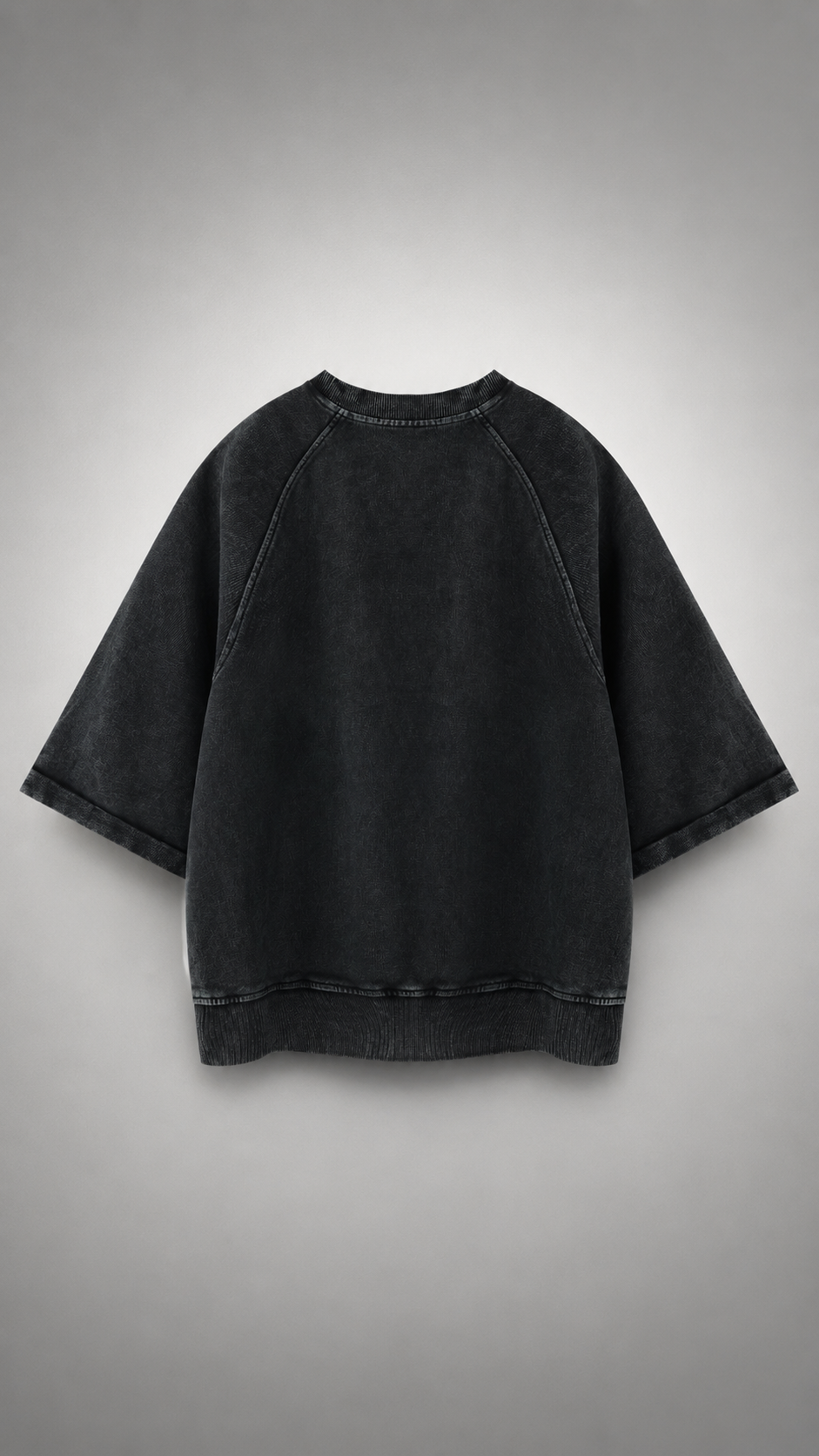 Unisex Vintage Wash Boxy Short Sleeve Sweatshirt