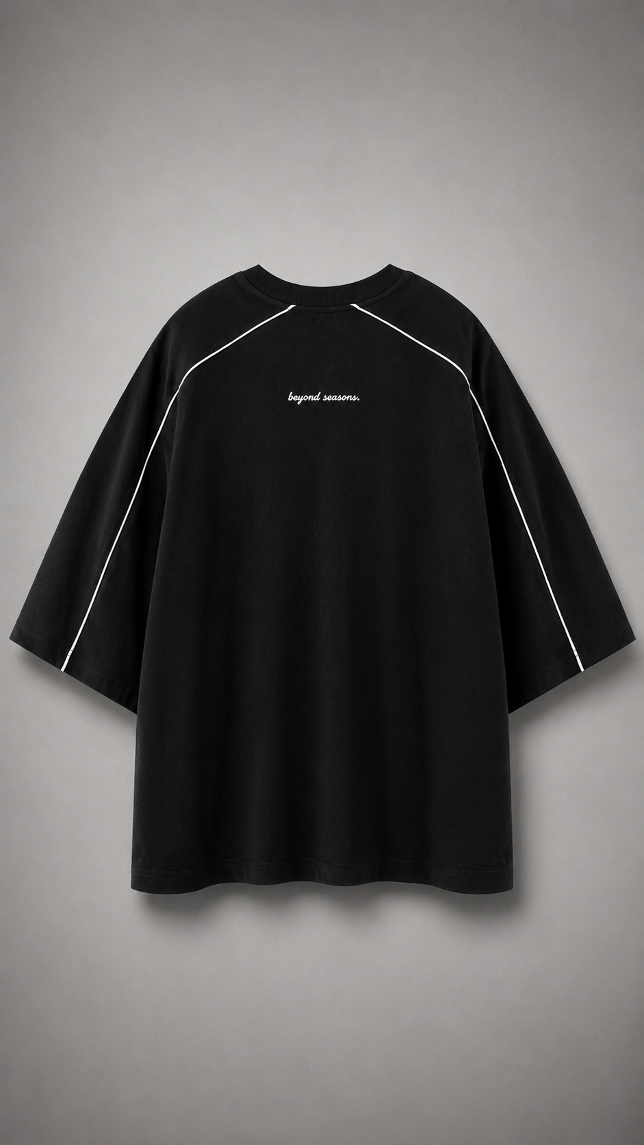 Unisex Heavyweight Boxy Piping T-Shirt