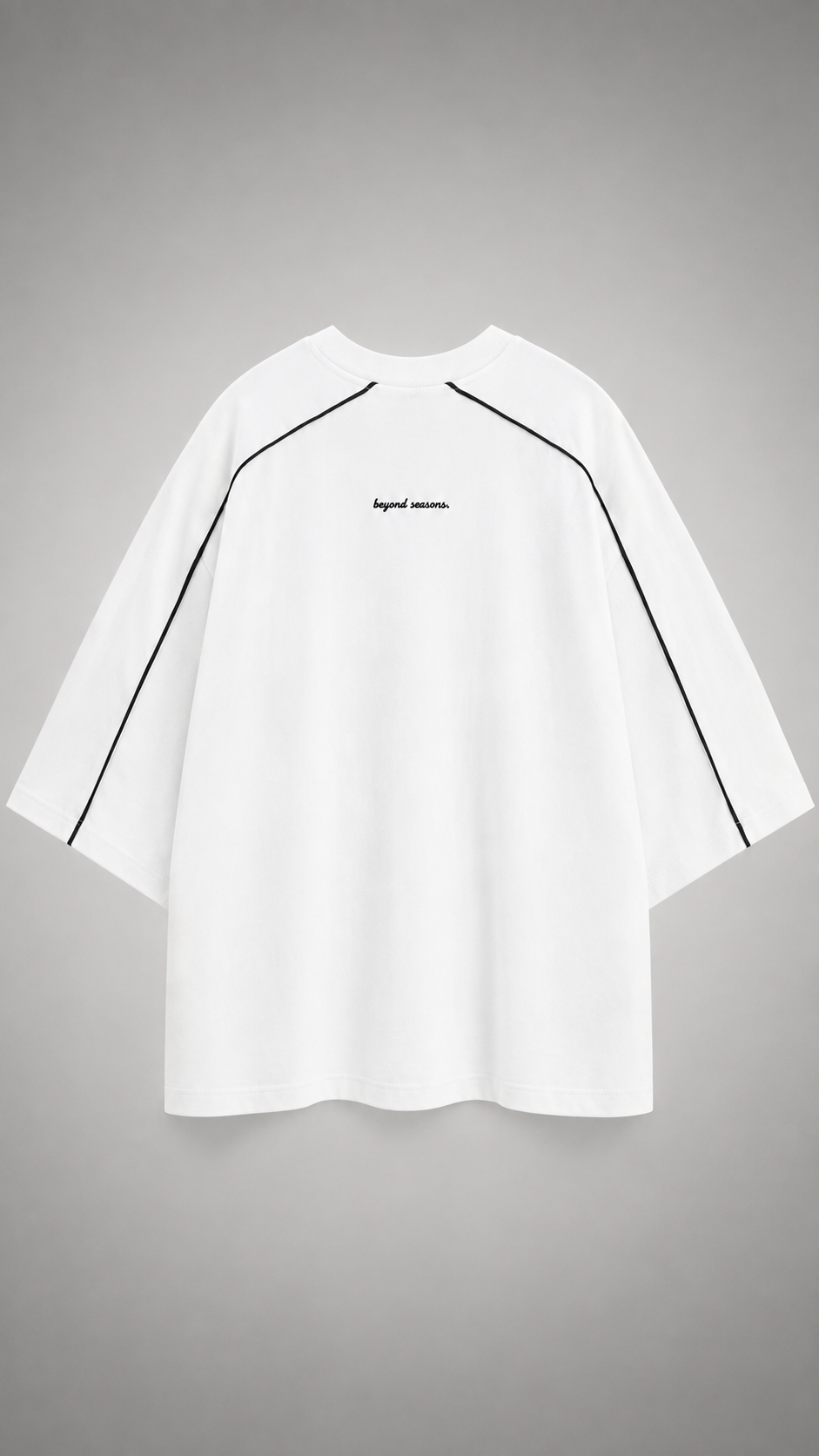 Unisex Heavyweight Boxy Piping T-Shirt