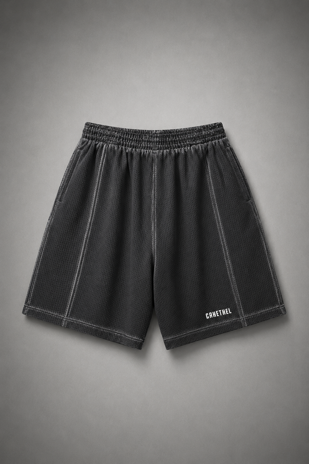 Unisex Vintage Wash Mesh Shorts