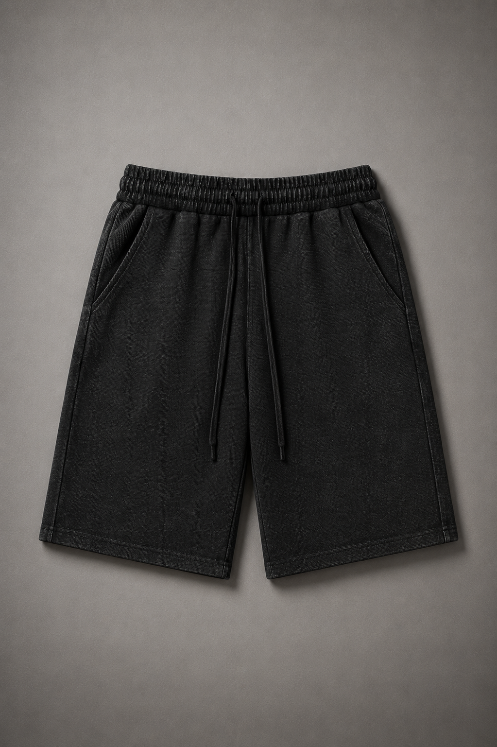 Mineral Wash Waffle Knit Shorts