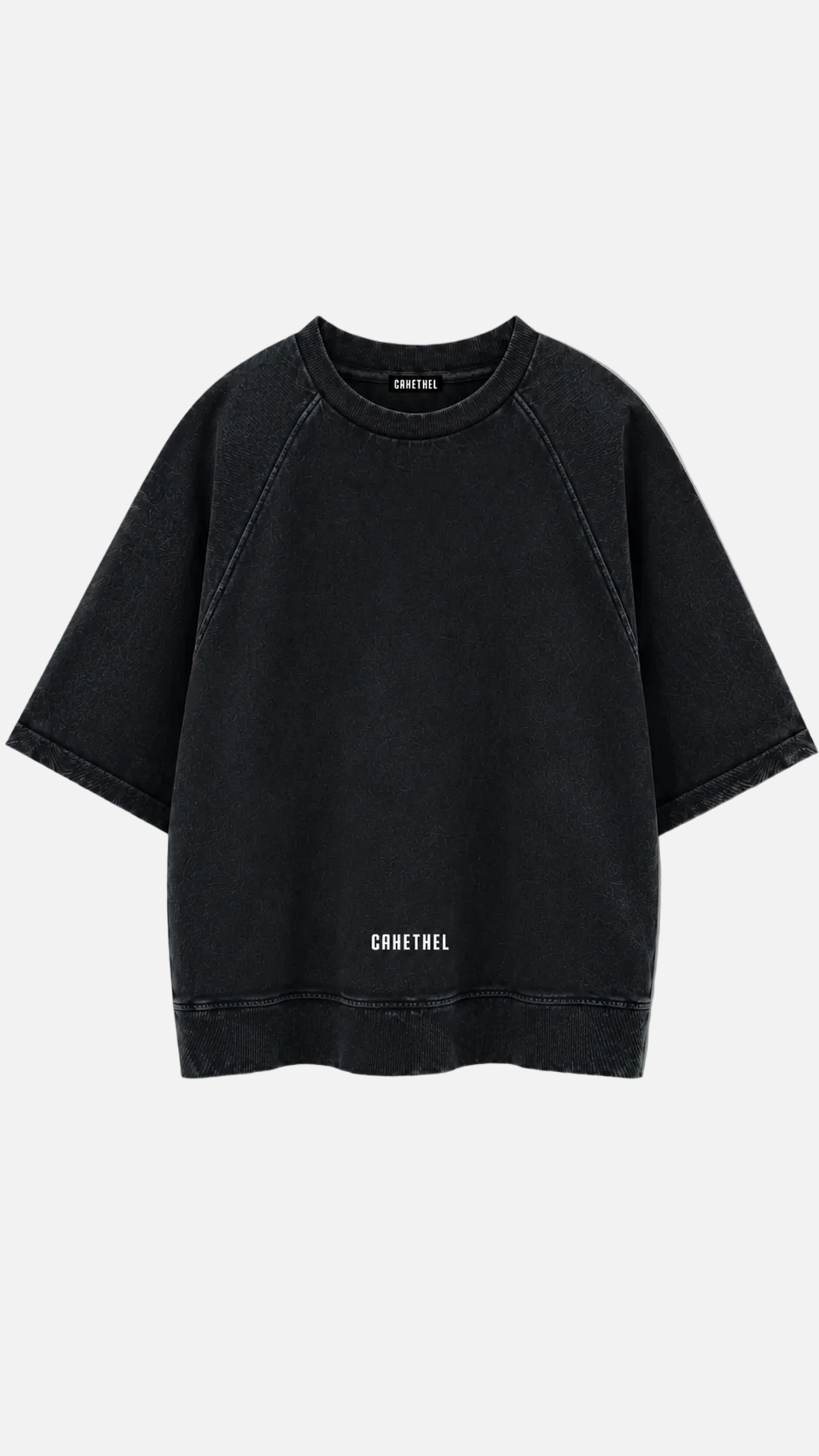 Unisex Vintage Wash Boxy Short Sleeve Sweatshirt