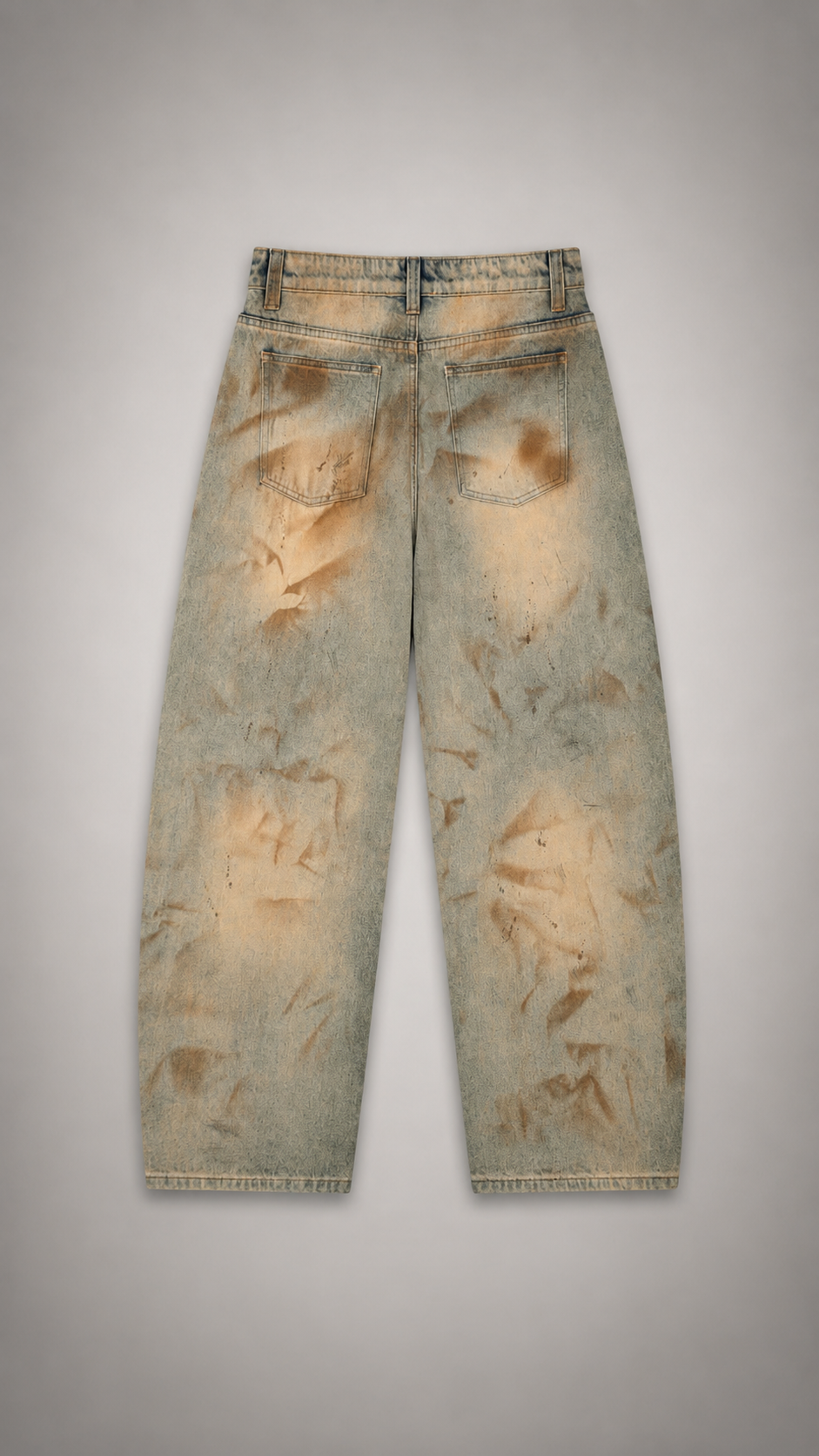 Men’s Vintage Wash Barrel Leg Jeans