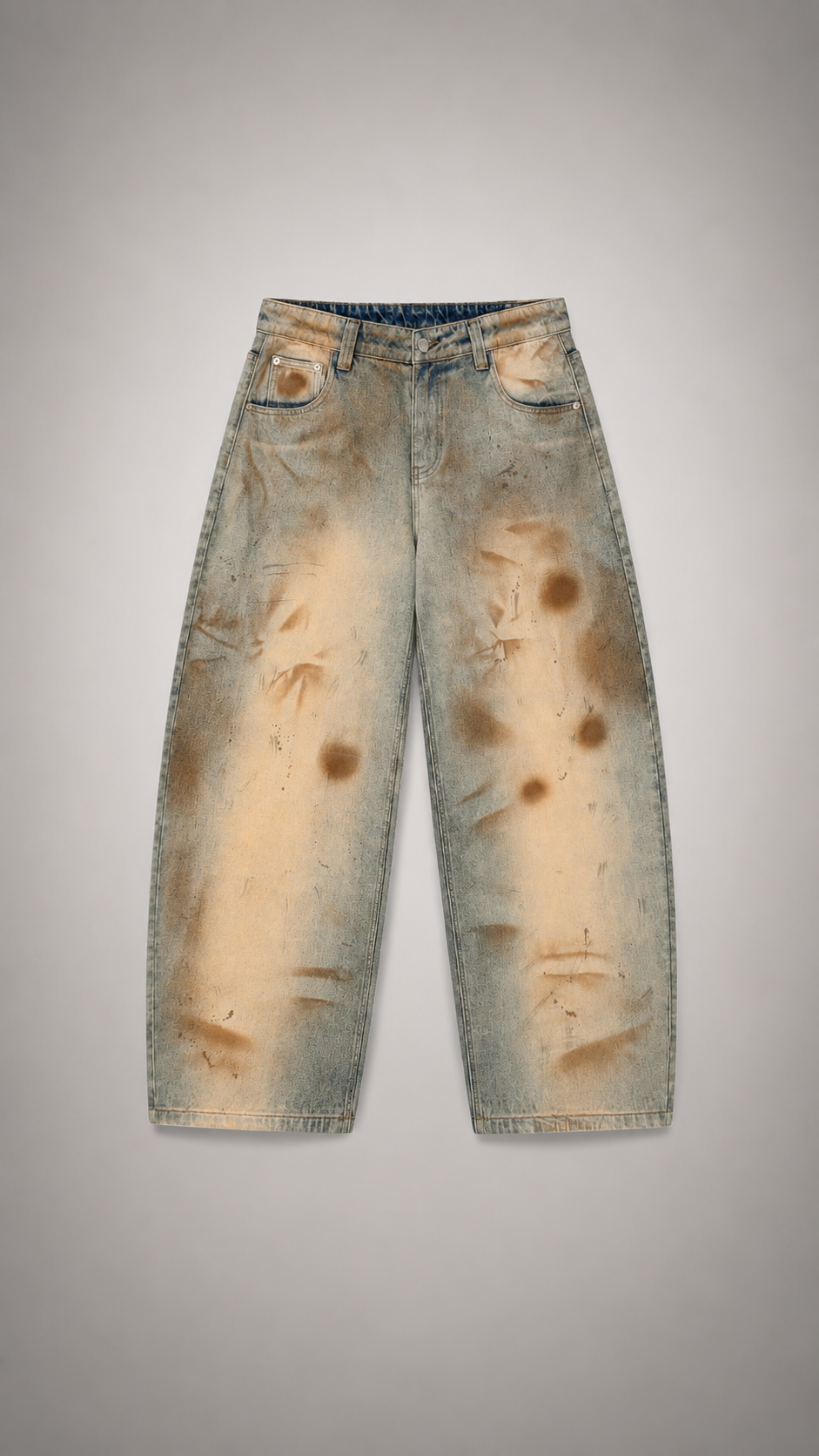 Men’s Vintage Wash Barrel Leg Jeans