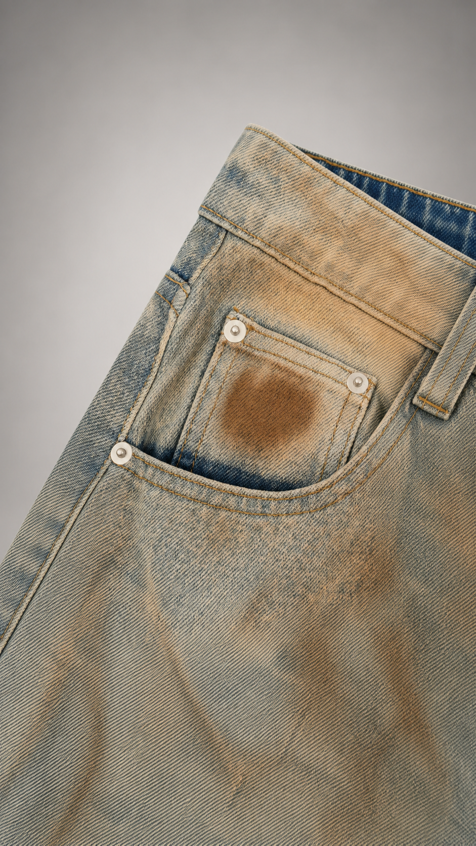 Men’s Vintage Wash Barrel Leg Jeans