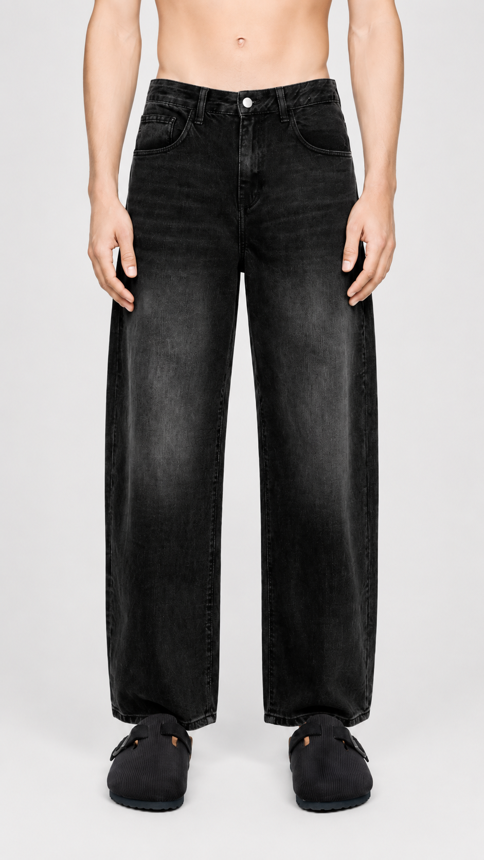Men's Sunfade Vintage Wash Barrel Leg Jeans