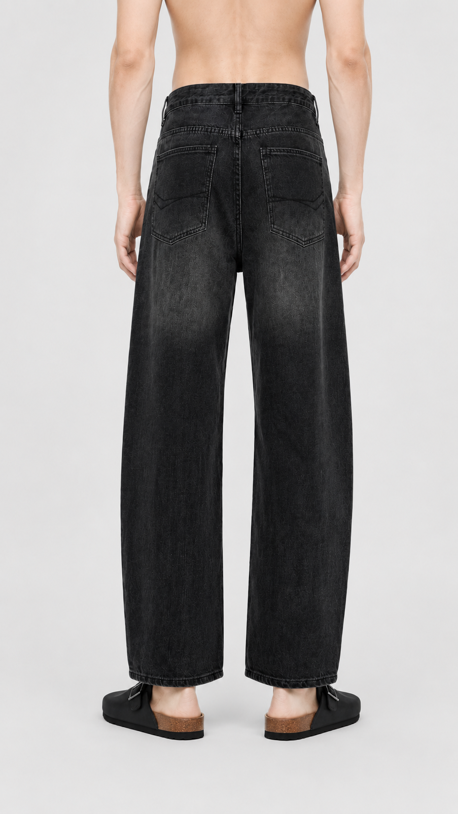 Men's Sunfade Vintage Wash Barrel Leg Jeans