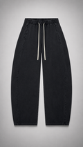 Unisex Mineral Wash Barrel Leg Pants