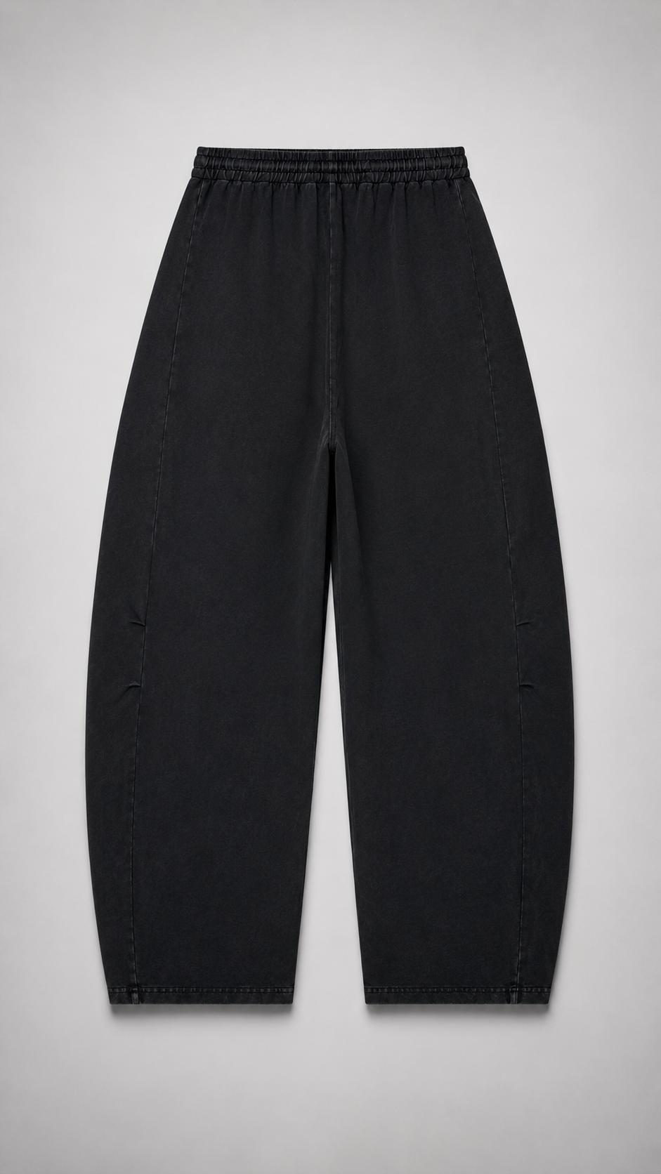 Unisex Mineral Wash Barrel Leg Pants