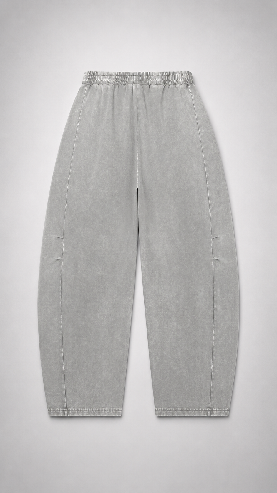 Unisex Mineral Wash Barrel Leg Pants