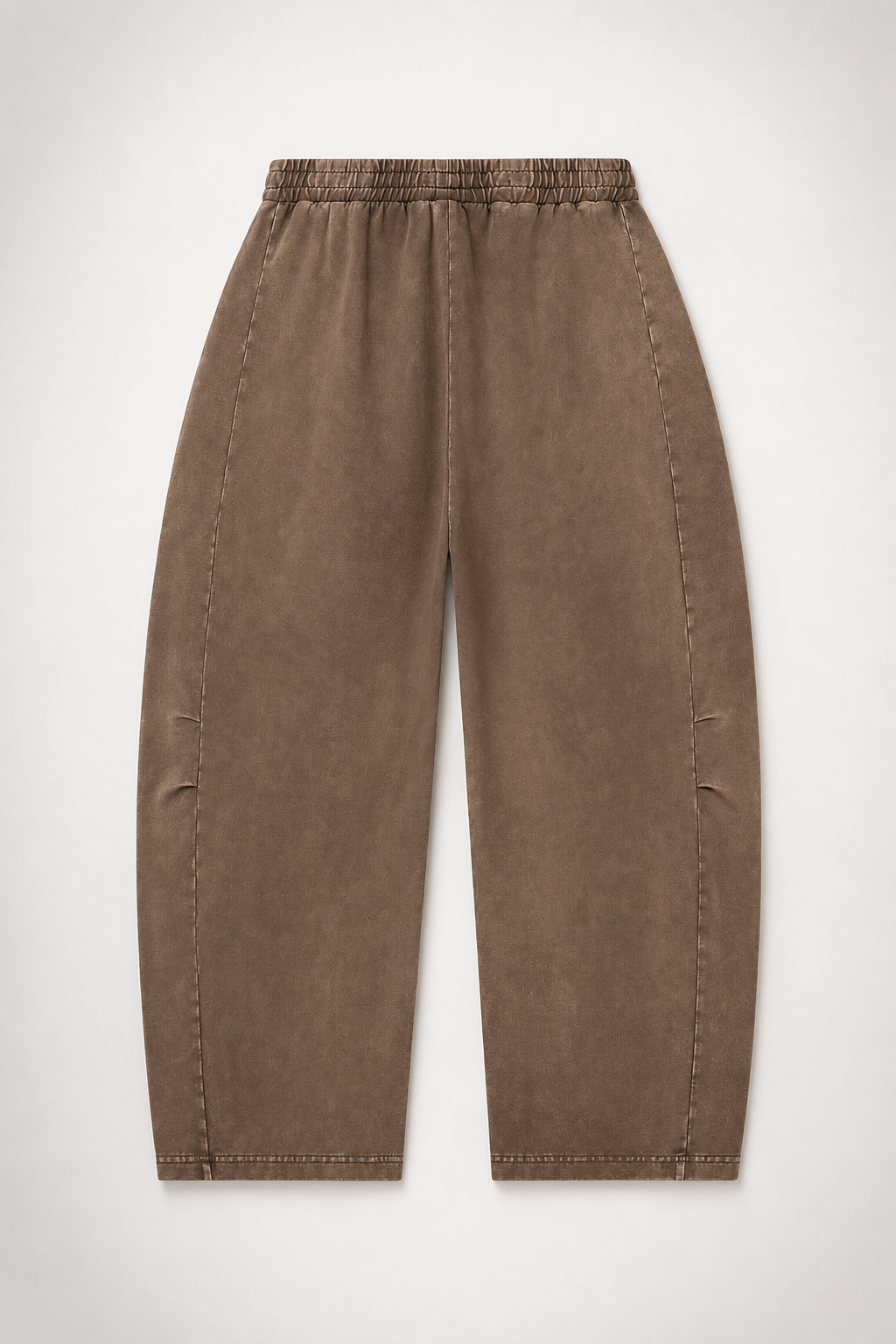 Unisex Mineral Wash Barrel Leg Pants