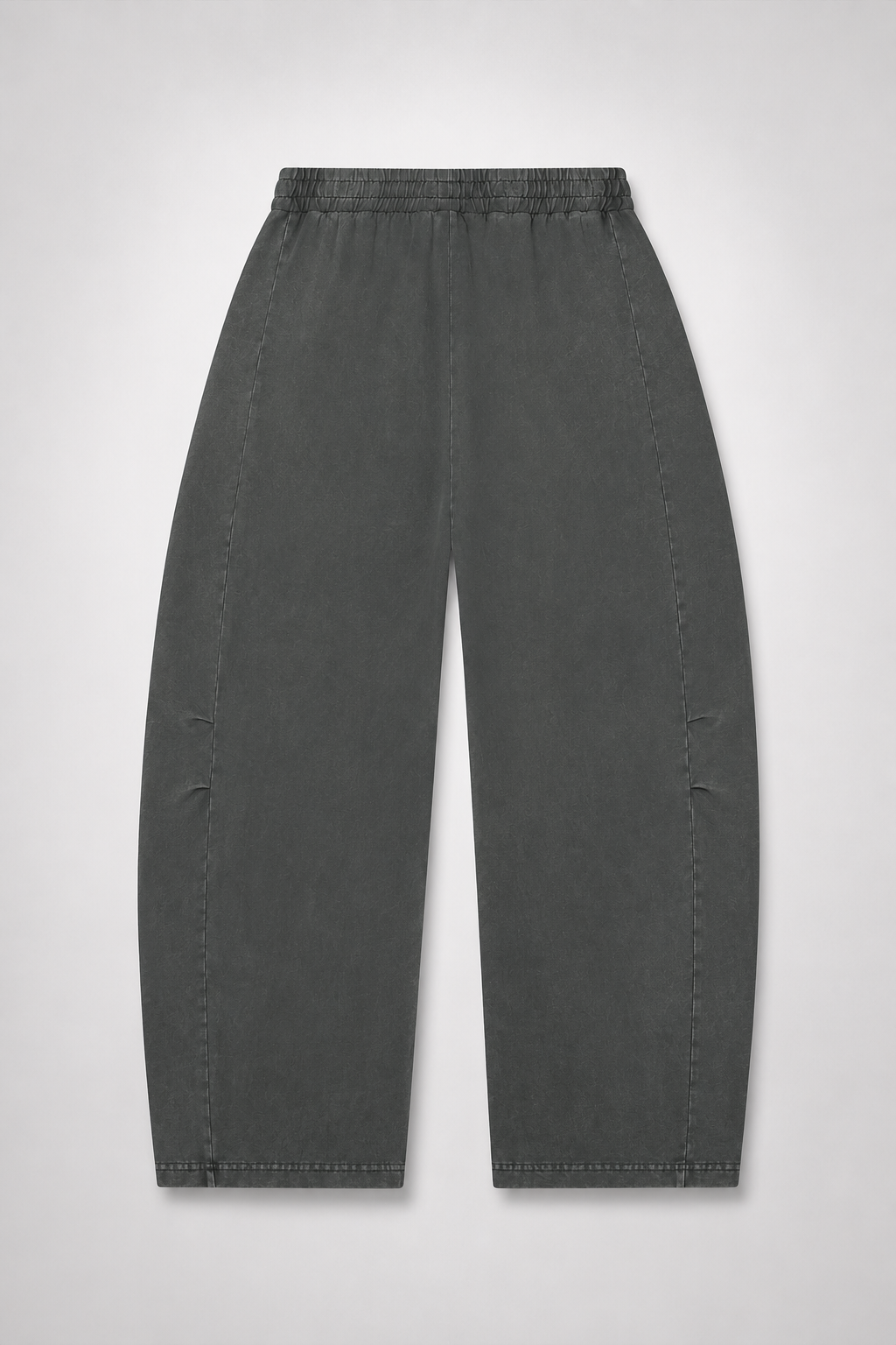 Unisex Mineral Wash Barrel Leg Pants