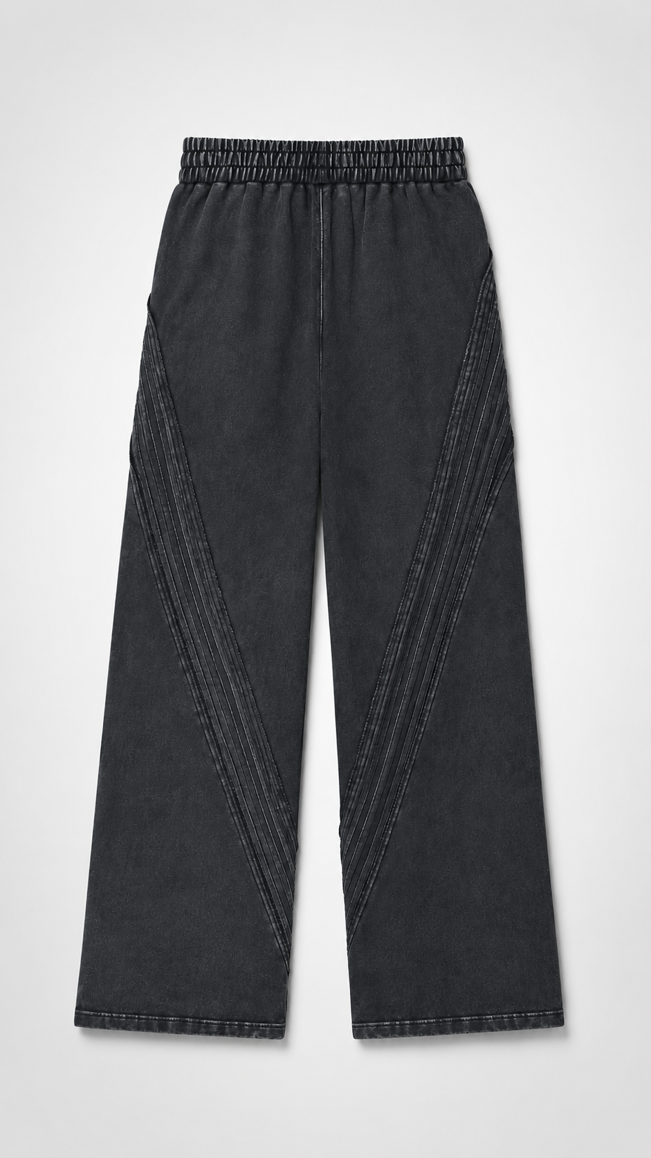 Snow Washed Tape Raw Edge Sweatpants