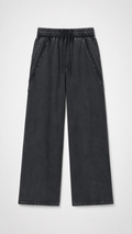 Snow Washed Tape Raw Edge Sweatpants