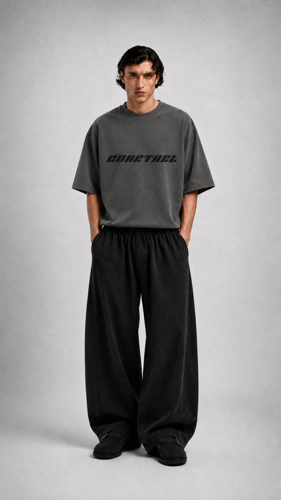 Heavyweight Wide Leg Panel Sweatpants
