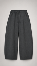 Unisex Waffle Barrel Leg Pants