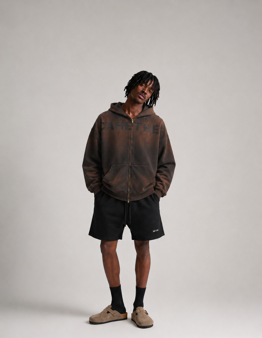 FADED ZIP HOODIE