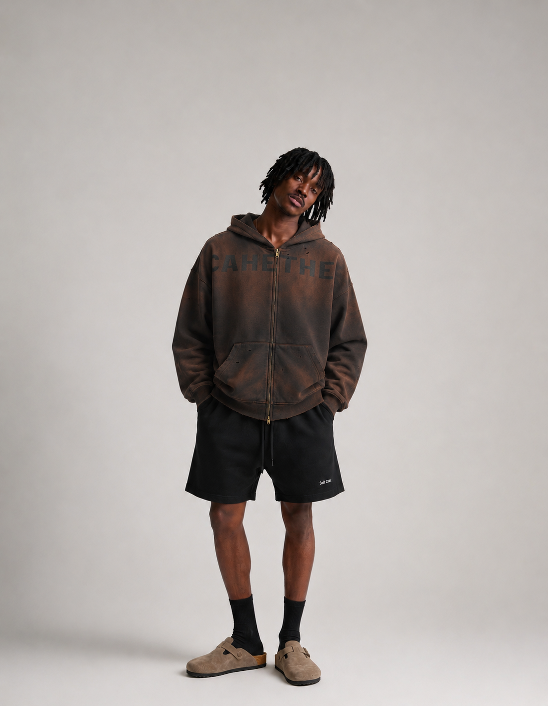 FADED ZIP HOODIE