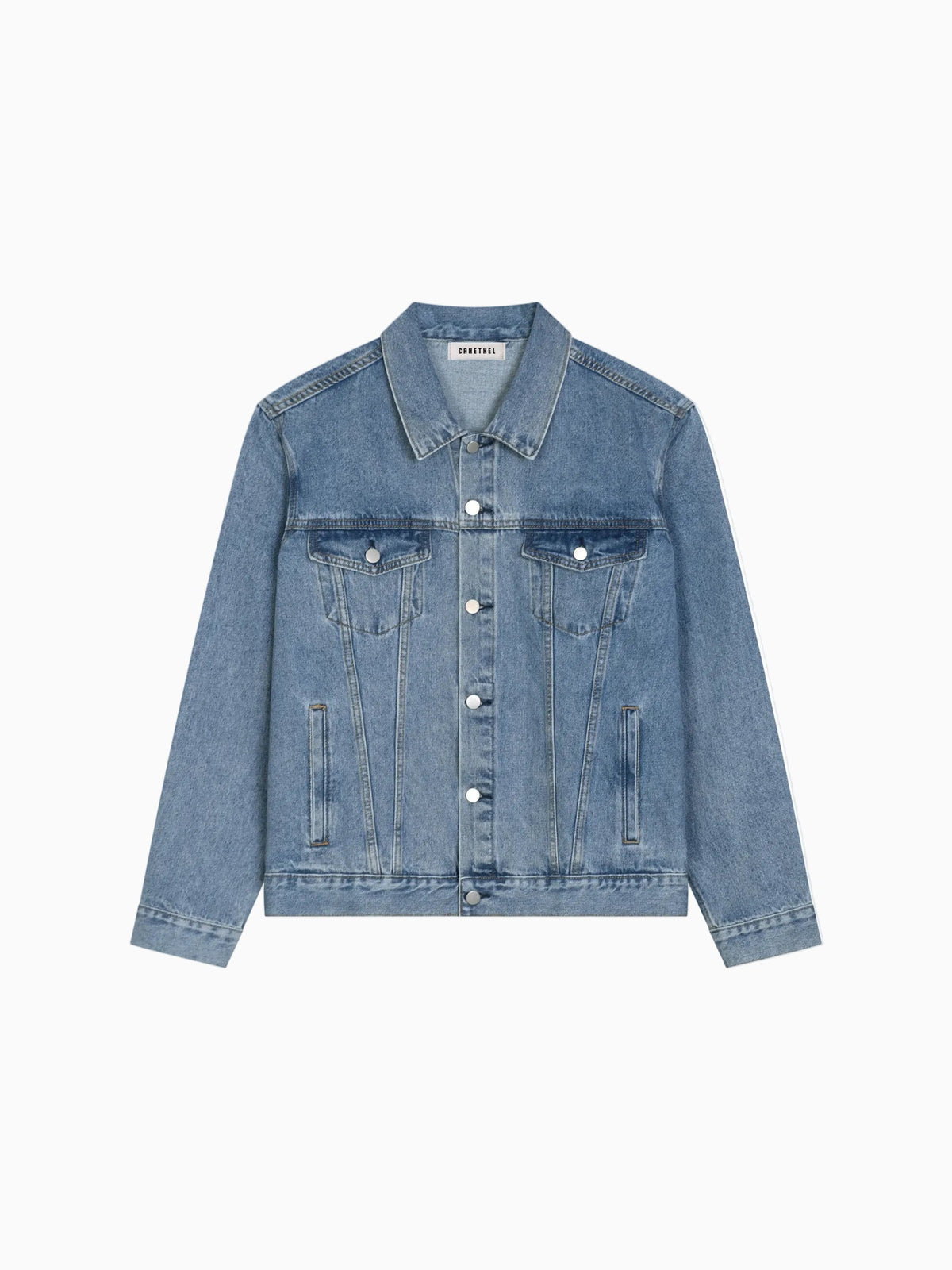 Unisex Vintage Wash Denim Jacket
