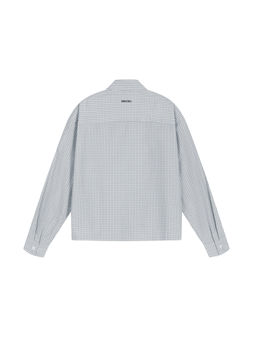 Unisex Boxy Plaid Long Sleeve Shirt 2