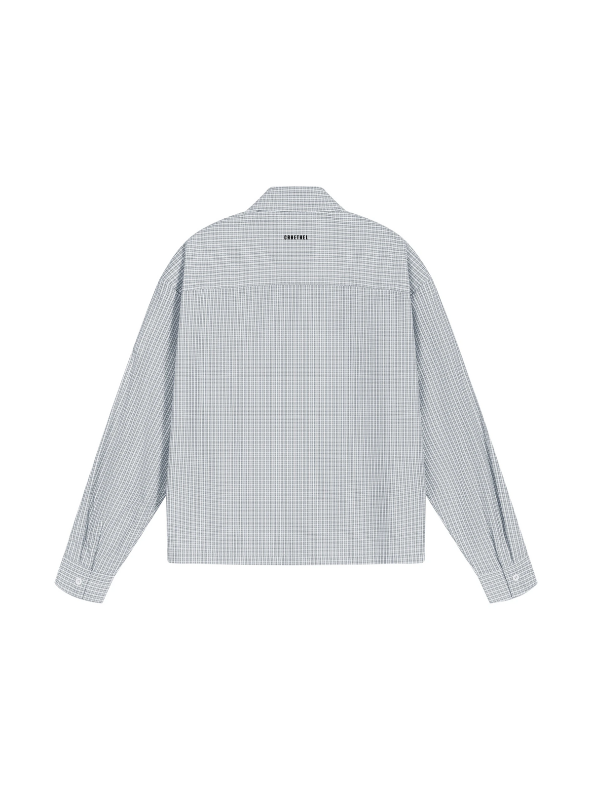 Unisex Boxy Plaid Long Sleeve Shirt 2