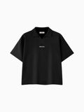 Unisex Vintage Wash Waffle Boxy Polo Shirt